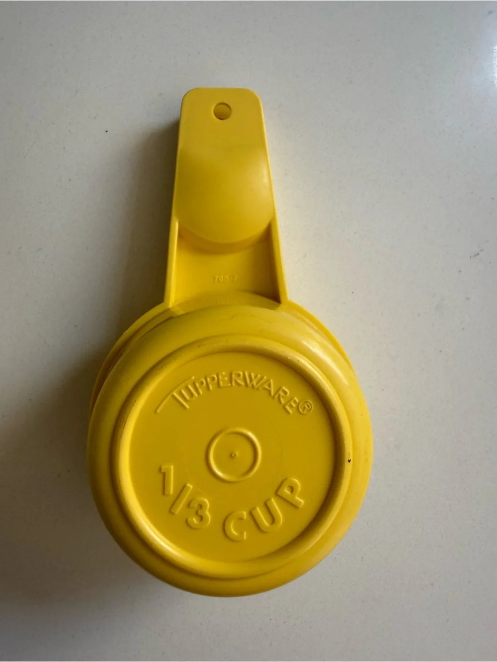 Vintage Tupperware Yellow Nesting Measuring Cups Set of 5 Retro 70s